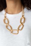 Load image into Gallery viewer, Take Charge Gold Necklace
