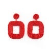 Load image into Gallery viewer, Beaded Bella - Red Earrings
