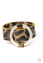 Load image into Gallery viewer, Paparazzi Jungle Cat Couture - Yellow - Cheetah - Leather Bracelet
