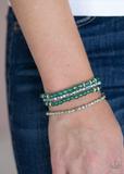 Crystal Crush - Green Bracelet