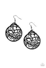 Load image into Gallery viewer, Garden Mosaic - Black Earrings

