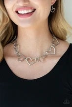 Vintagely Valentine - silver - Paparazzi necklace
