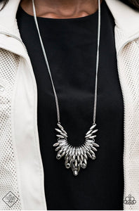 Leave it to LUXE - Silver Hematite Necklace - October 2020 Fashion Fix