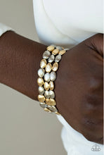 Load image into Gallery viewer, Basic Bliss - Multi - Gold and Silver Beads - Set of 3 Bracelets
