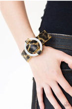 Load image into Gallery viewer, Paparazzi Jungle Cat Couture - Yellow - Cheetah - Leather Bracelet
