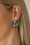 Exalted Elegance - Silver - Post Earrings