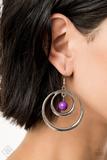 Load image into Gallery viewer, Diva Pop - Purple Beads - Silver Earrings - Trend Blend / Fashion Fix Exclusive July 2019

