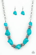 Load image into Gallery viewer, Stunningly Stone Age - Blue &amp; Silver Necklace
