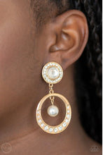 Load image into Gallery viewer, Regal Revel - gold - Paparazzi CLIP ON earrings
