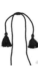 Load image into Gallery viewer, Macrame Mantra - Black Necklace
