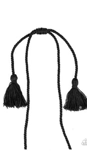 Macrame Mantra - Black Necklace