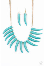 Load image into Gallery viewer, Tusk Tundra - Blue Turquoise Necklace
