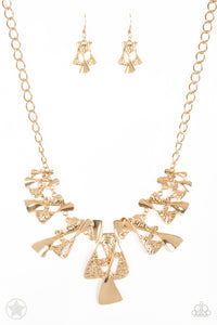 The Sands of Time Necklace Set-Gold