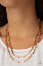 Load image into Gallery viewer, A PIPE DREAM - GOLD METALLIC LAYERED NECKLACE
