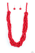 Load image into Gallery viewer, Tahiti Tropic Red Wood Necklace
