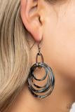 Load image into Gallery viewer, Ringing Radiance - Black Earrings
