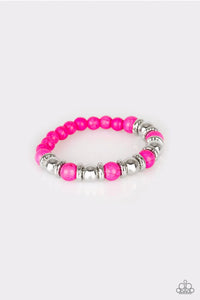 Across the Mesa - pink - Paparazzi bracelet